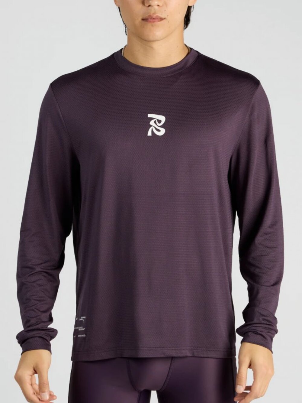 Bandit Micromesh Evolve Running Long Sleeve Tee Men's Unisex Nightshade Purple M